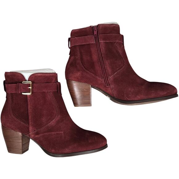 Diba Sleek Burgundy Suede Bootie 8.5 NWT - Picture 6 of 14